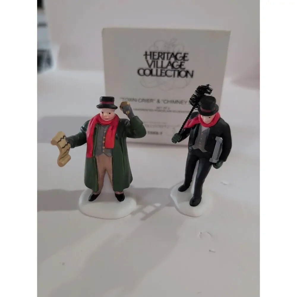 Dept 56,Heritage Village Accessories - Town Crier &‎ Chimney Sweep #5569-7
